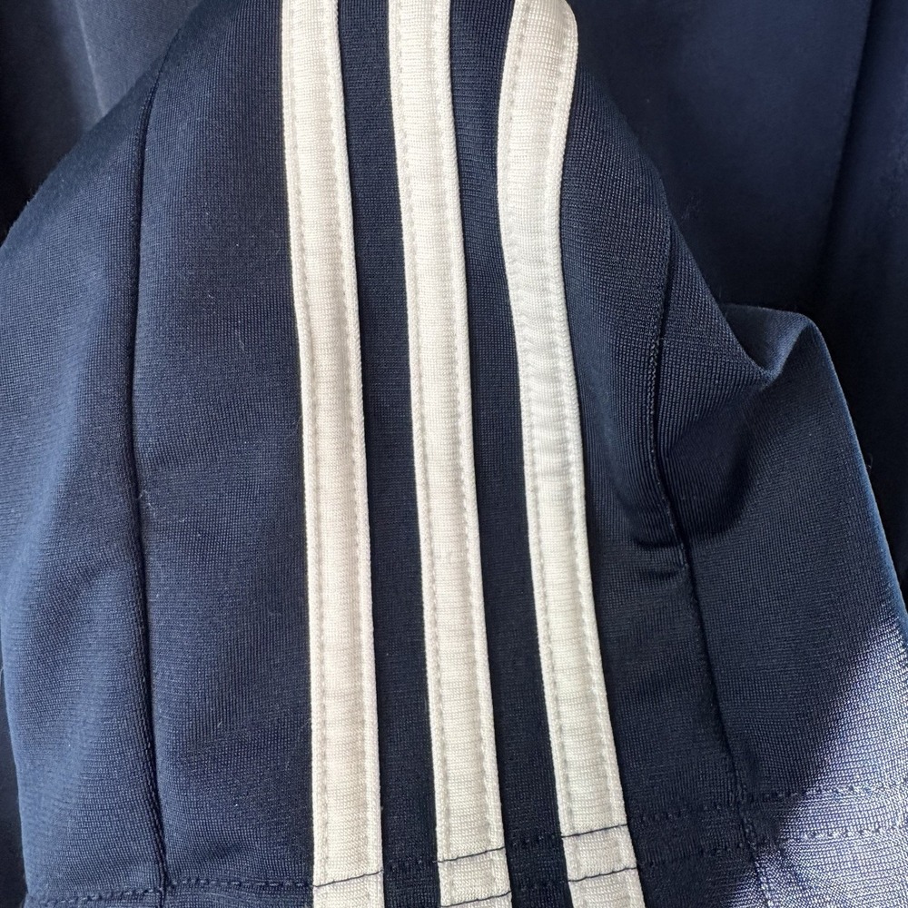 Adidas Sweatpants Men‎ L Navy Blue Jogger Track Stripes Stretch Pockets Athletic - Picture 8 of 9